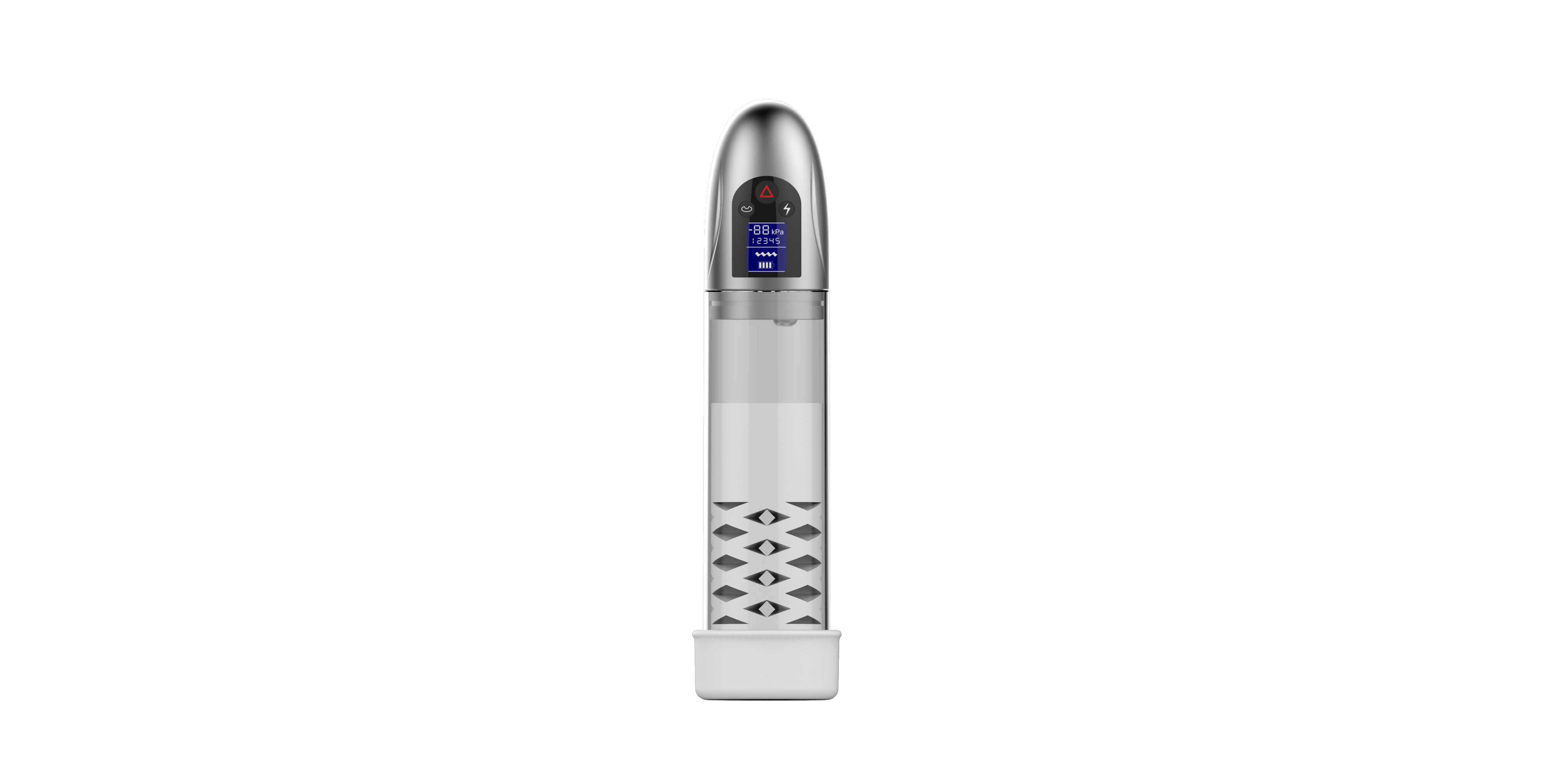 Male LCD screen enlargement with erectile aid