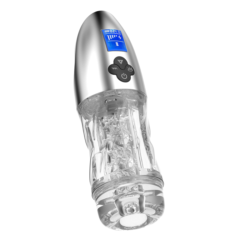 Male LCD screen vibration suction airplane cup